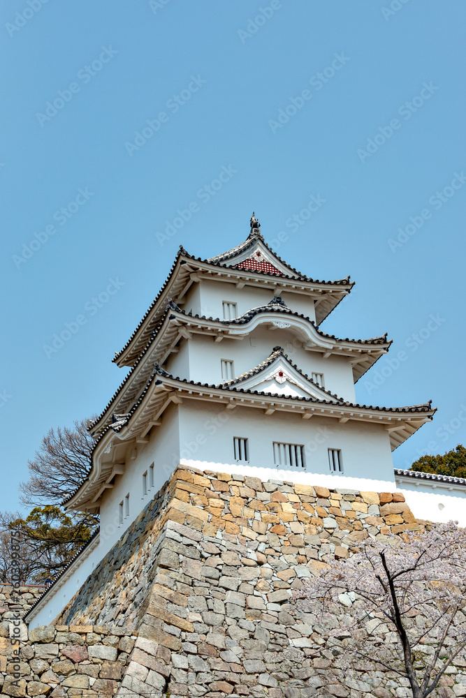 Akashi-jo (Akashi castle) in Hyogo prefecture, Japan
