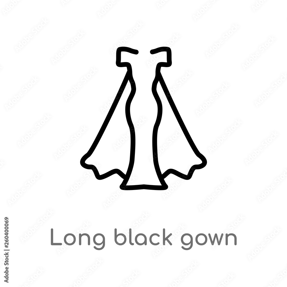 Simple V Neck Chiffon Black Long Prom Dress, Black Evening Dresses – shopluu