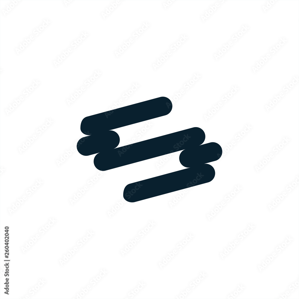 Letter S initial logo for technology modern and finance