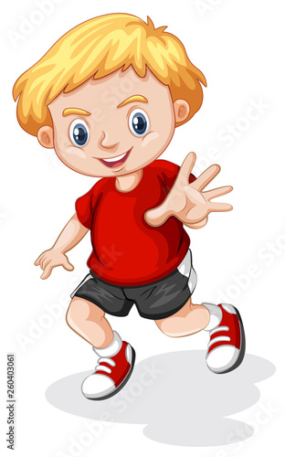 young blonde boy character