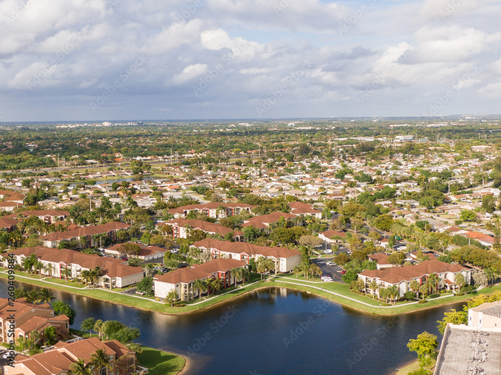 Urban Aerial Photography, South Florida.