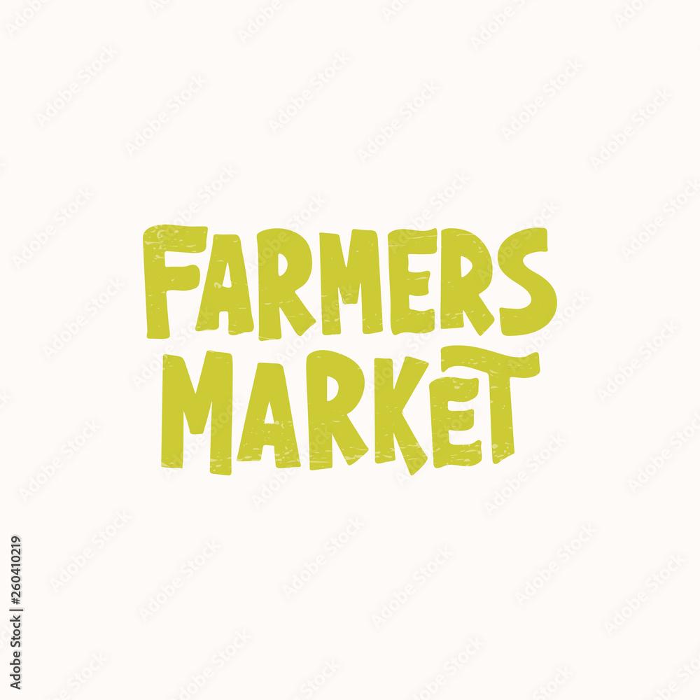 Obraz premium Farmers Market lettering