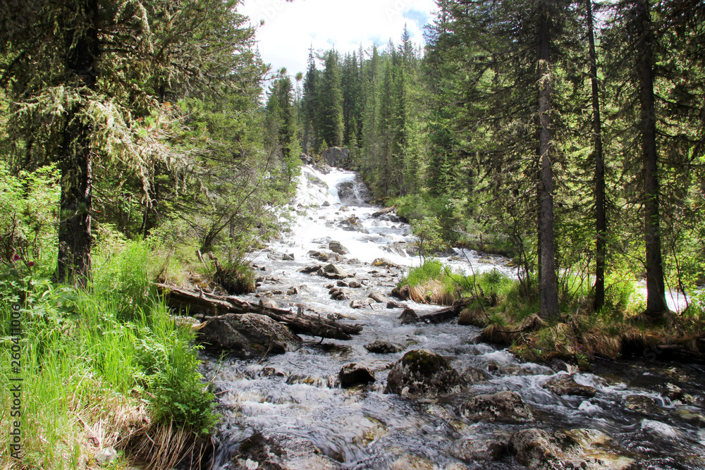 The beauty of the Altai Mountains in summer in good weather. The beauty of the Altai Mountains in summer in good weather.