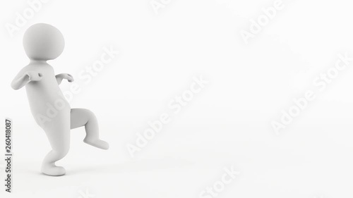 3D character animation - John Dough character, stealth walking or skulking