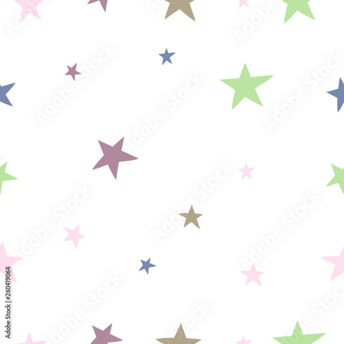 hand drawn baby seamless pattern for Baby shower background textile cloth design