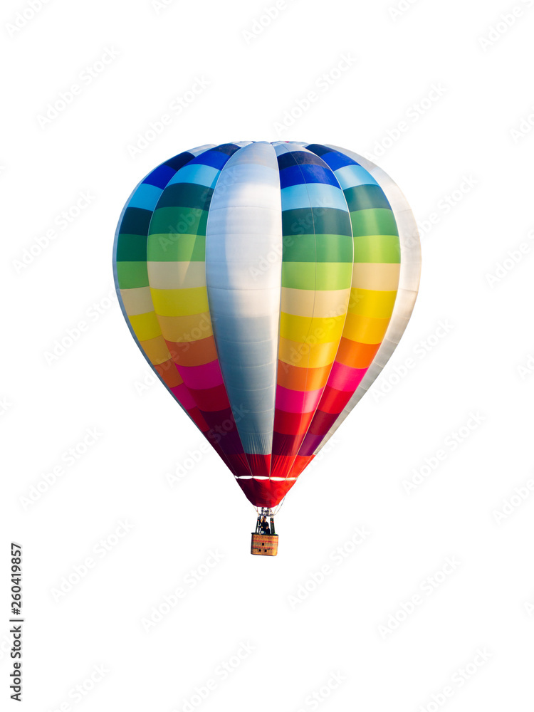 Fototapeta premium Hot air balloon isolated on white background