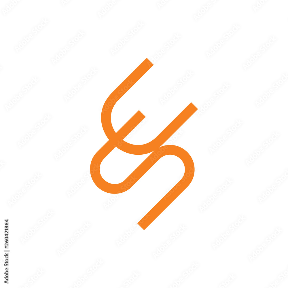 letters se simple linked line geometric logo vector letters se simple linked line geometric logo vector