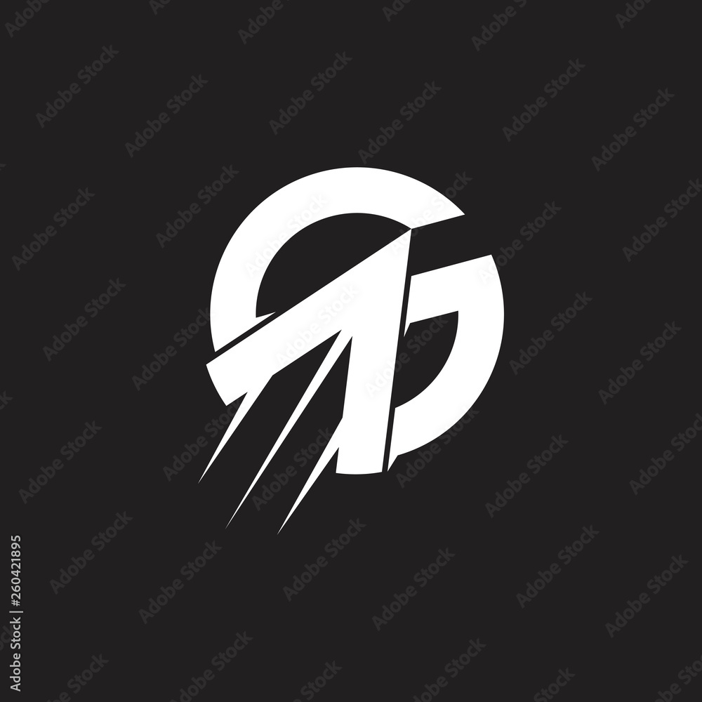 letter g arrow up simple geometric logo vector letter g arrow up simple geometric logo vector
