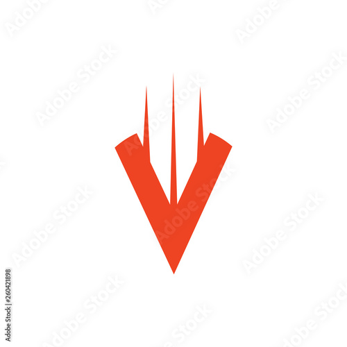 swoosh arrow up simple logo vector