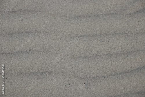 Pattern of Sea Wave on the Fine Sand on the Beach  Summer Holidays