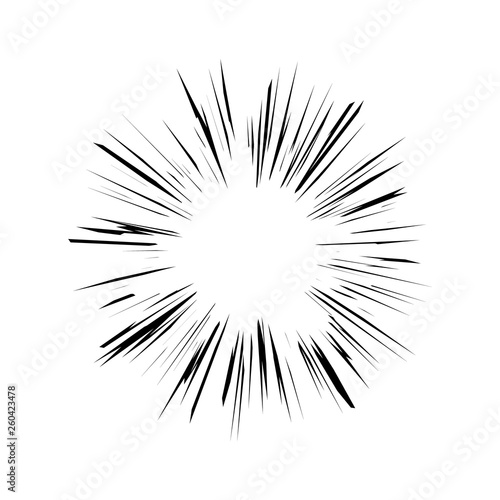 ray frame, burst background