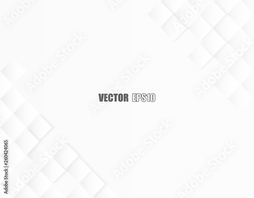 Abstract. square paper geometric. white Background ,light and shadow .Vector