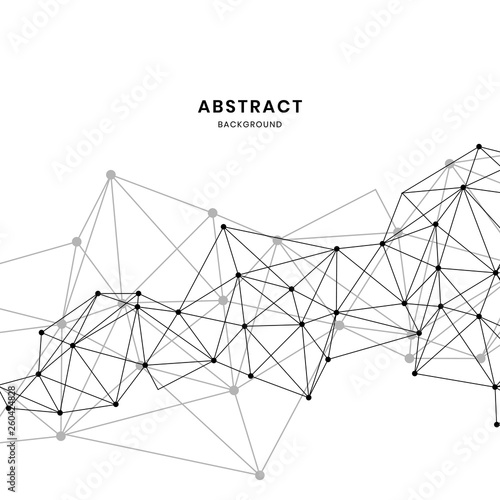 White neural network illustration