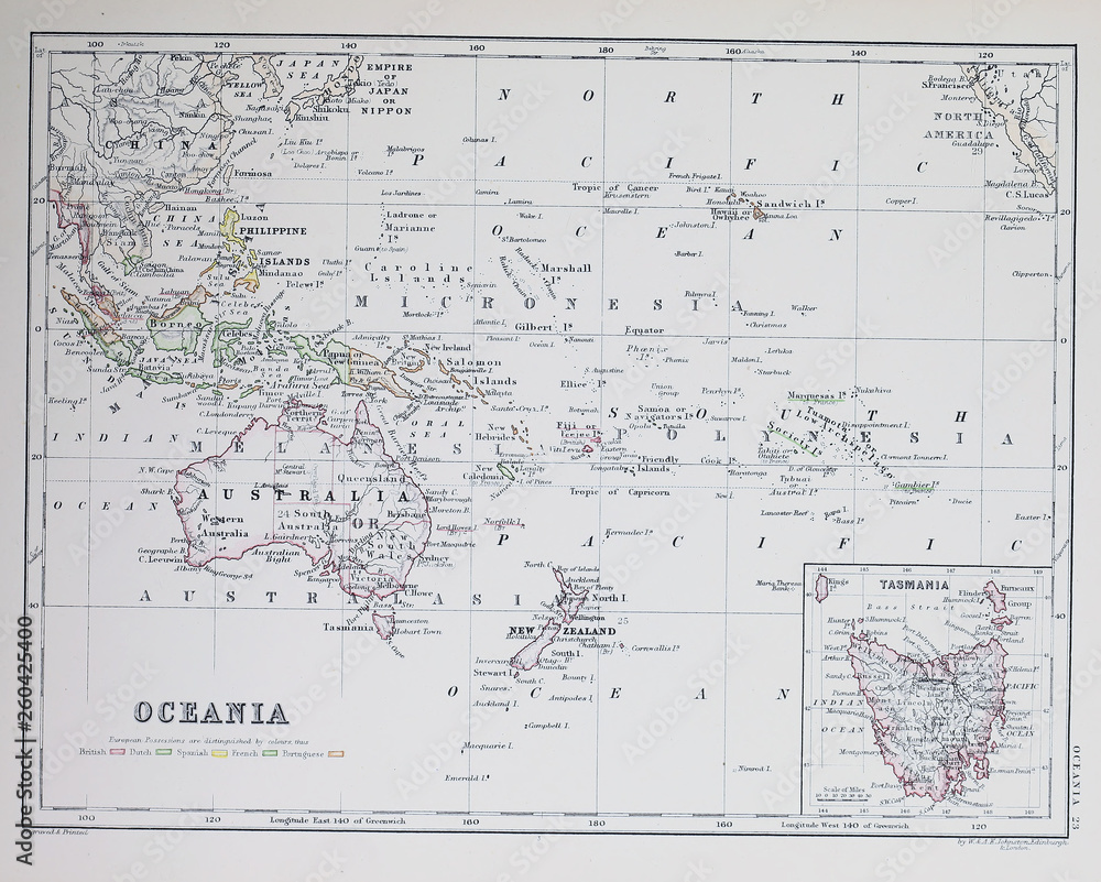 Old map. Engraving image