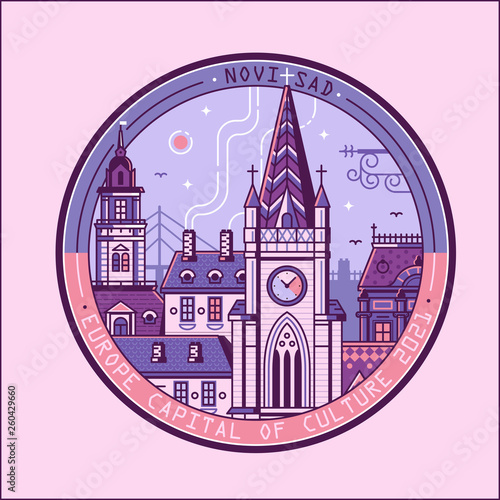 Serbian City Novi Sad Emblem