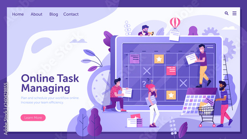 Online Task Management Landing Page