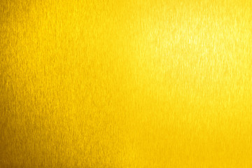 Golden metal shiny empty surface, yellow shining metallic background, gold sheet backdrop close up, decorative bright sparkling texture, art holiday design element, luxury frame concept, copy space