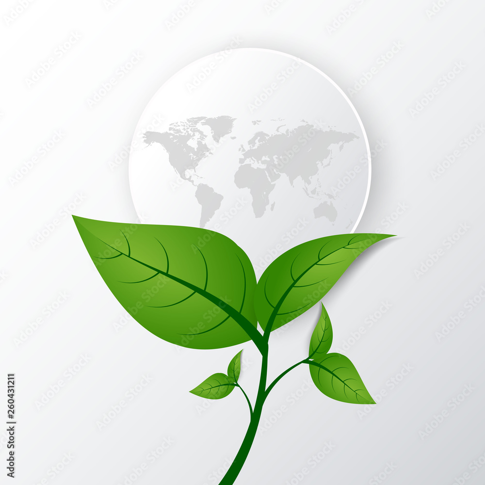 Obraz premium Earth Day. Eco friendly concept