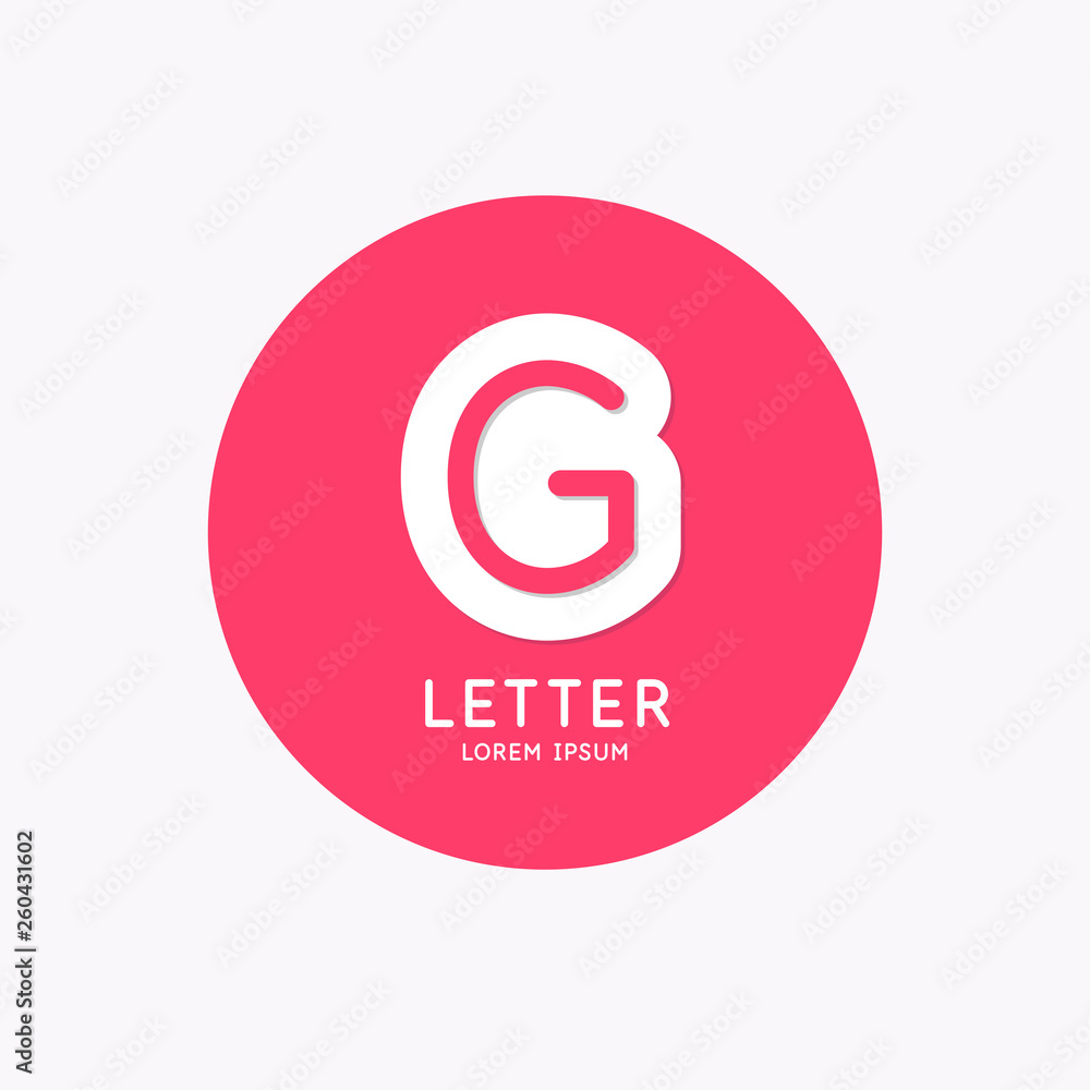 Modern linear logo and sign the letter G. Modern linear logo and sign the letter G.