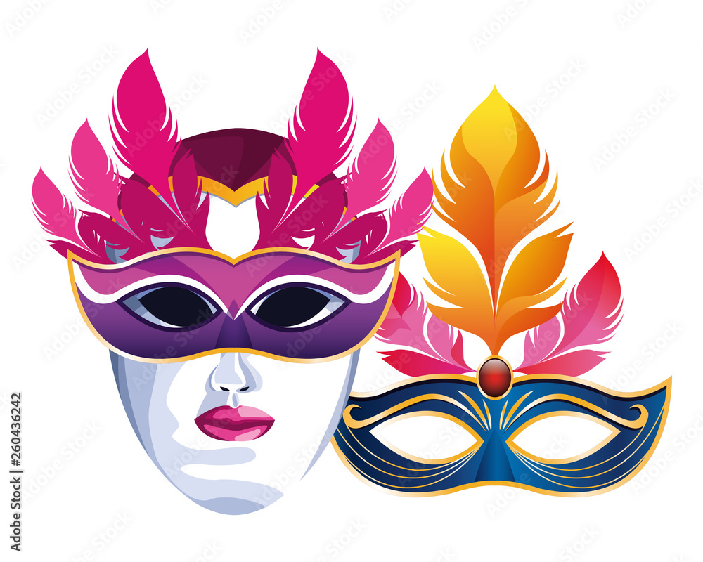 masks with feathers masks with feathers