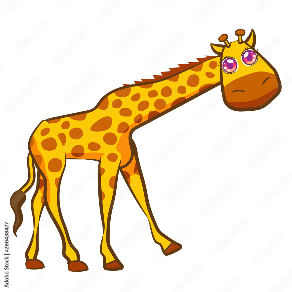 Fototapeta premium illustration of a giraffe