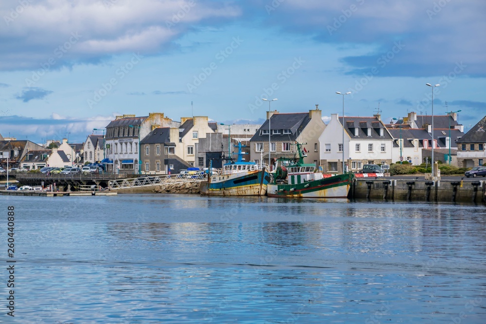 Guilvinec, le port et ses chalutiers, Finistère, Bretagne, France.