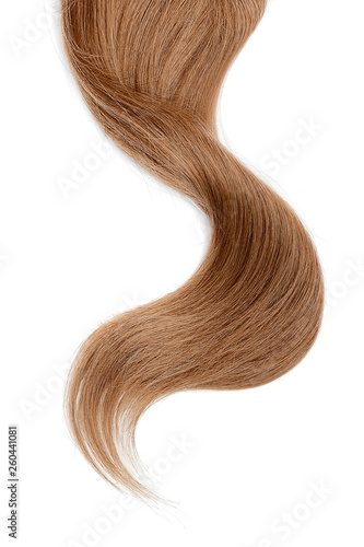 Wallpaper Mural Long brown hair isolated on white background Torontodigital.ca