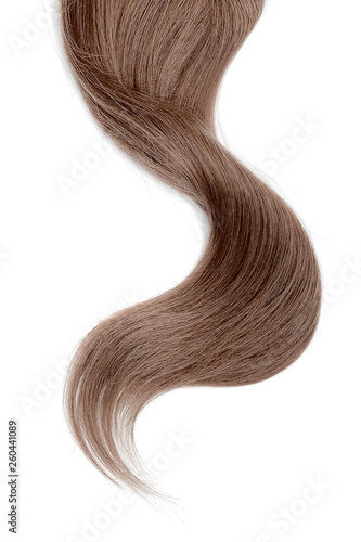 Wallpaper Mural Long brown hair isolated on white background Torontodigital.ca
