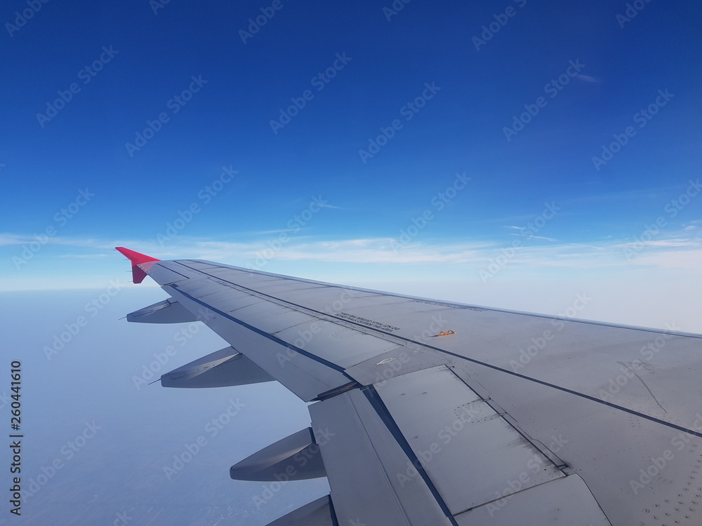 wing of an airplane