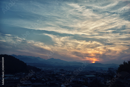 Sunset and mountain © 宗俊 高村