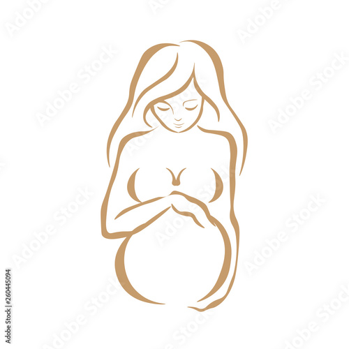 Web. The logo of a pregnant woman.