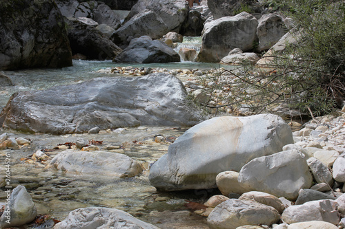 River and Springs in Pozar Thermal Baths Aridaia Greece photo