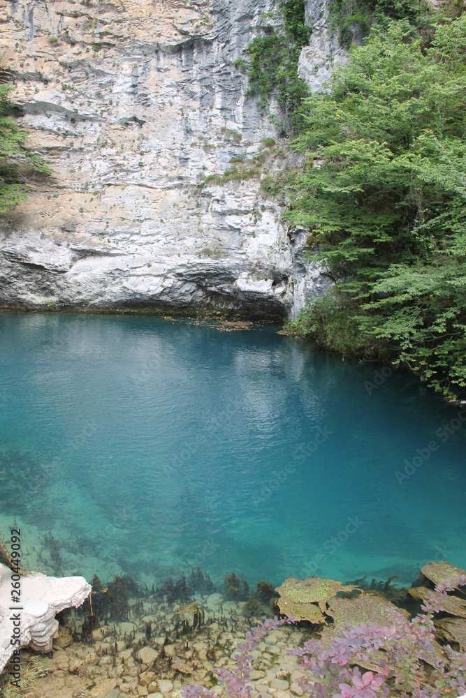 The lake in Abkhazia. The lake in Abkhazia.