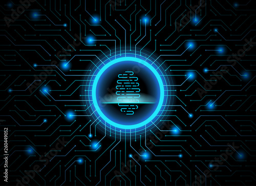Cyber security fingerprint dark blue abstract digital conceptual technology background. Computer technology website internet infographics. Finger-print scanning. Hand print.