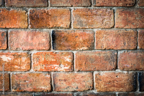 Vintage old brick wall texture background.