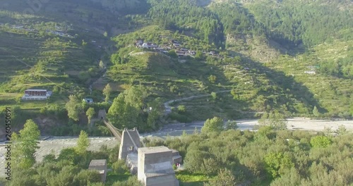 Wallpaper Mural Beautiful view of green himalaya range, near Harsil, Uttarakhand, India. Torontodigital.ca
