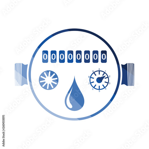 Water meter icon