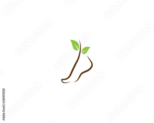 Foot therapist logo vector