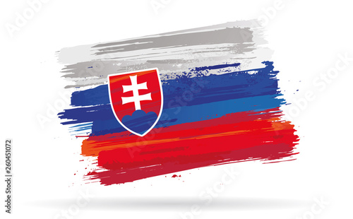 Foto drapeau de la Slovaquie