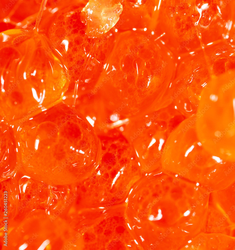 Red caviar as an abstract background Red caviar as an abstract background