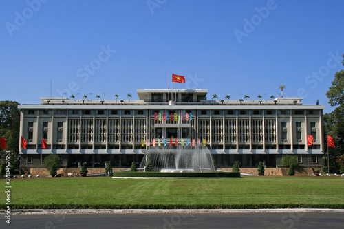 reunification palace in saigon (vietnam)