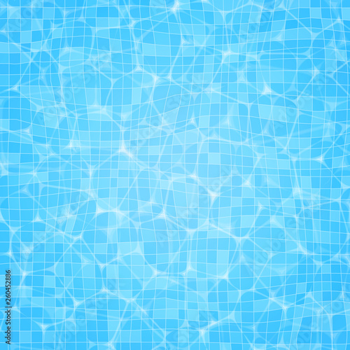 Vector swimming pool ripple water texture background