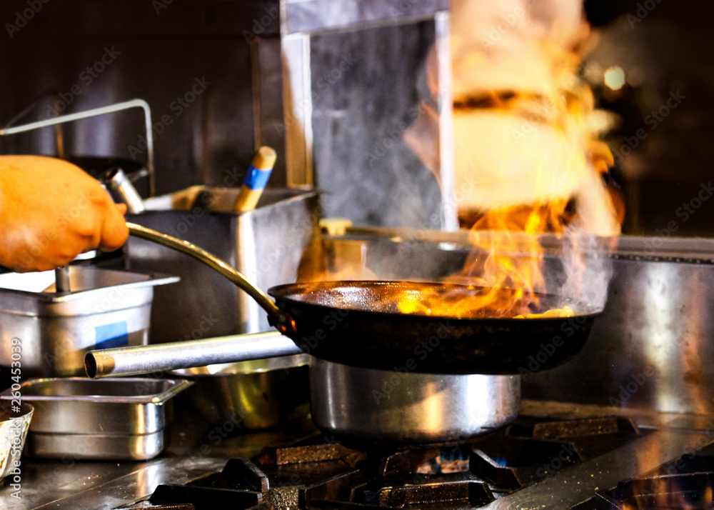 Chef preparing food, meal, in the kitchen, chef cooking, Chef decorating dish Chef preparing food, meal, in the kitchen, chef cooking, Chef decorating dish