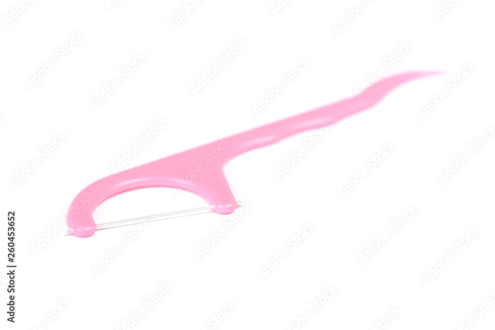 Pink floss toothpick Pink floss toothpick