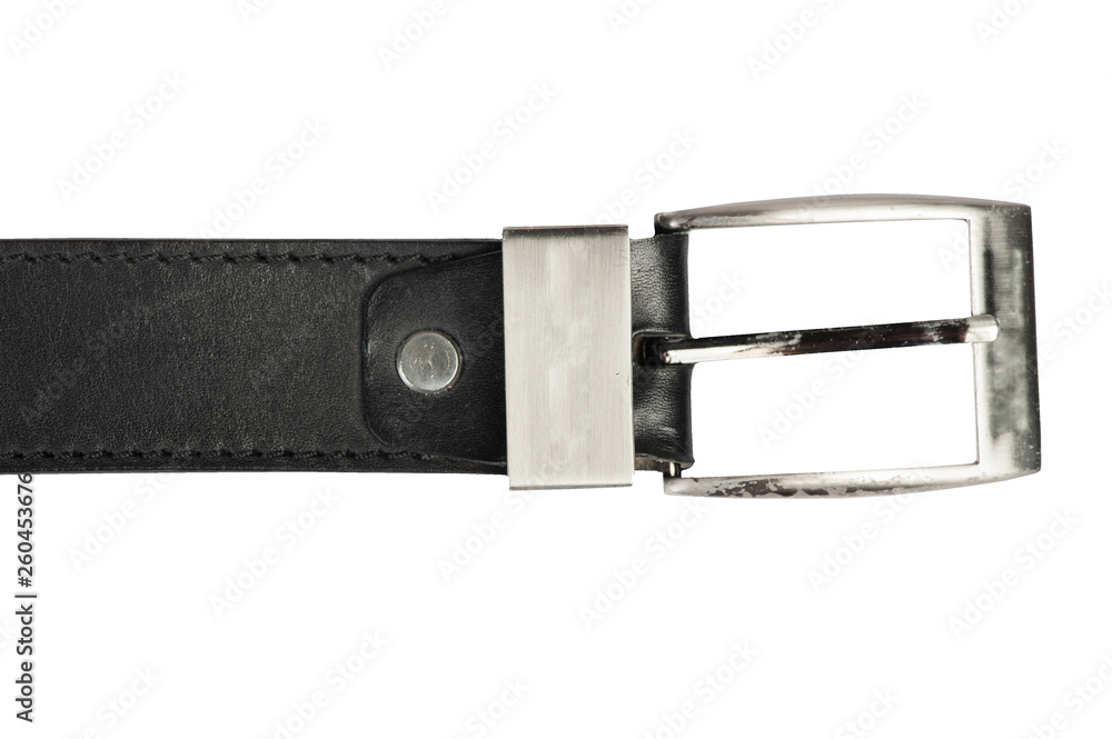 Old black leather belt Old black leather belt