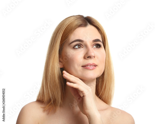 Portrait of beautiful woman...