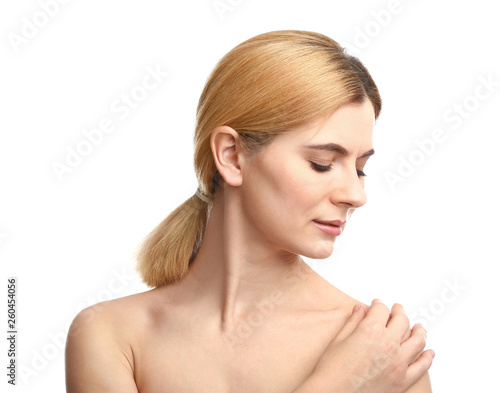 Portrait of beautiful woman...