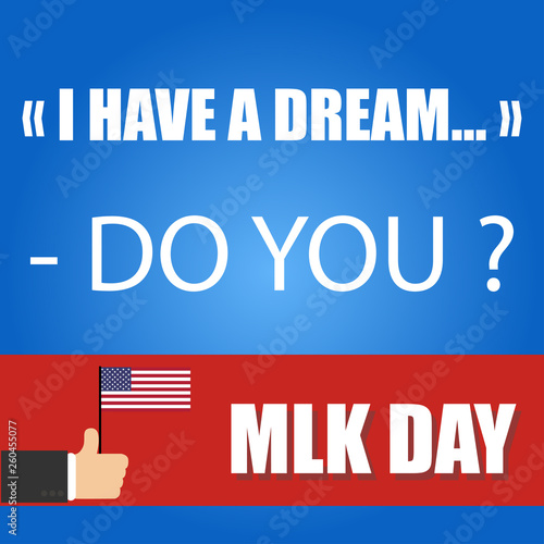 martin luther king junior day greeting card