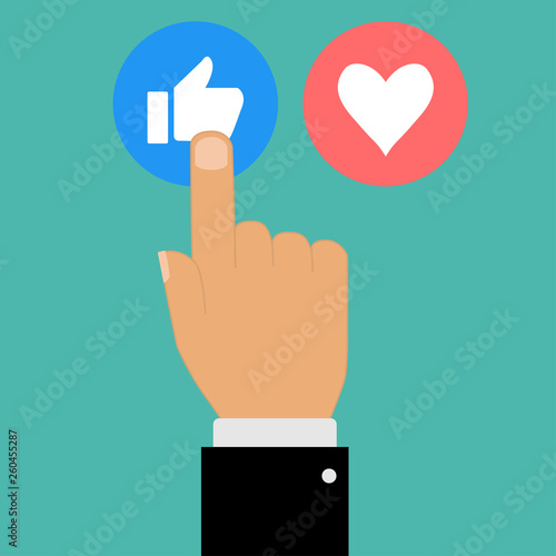 hand with pointing finger thumb up down