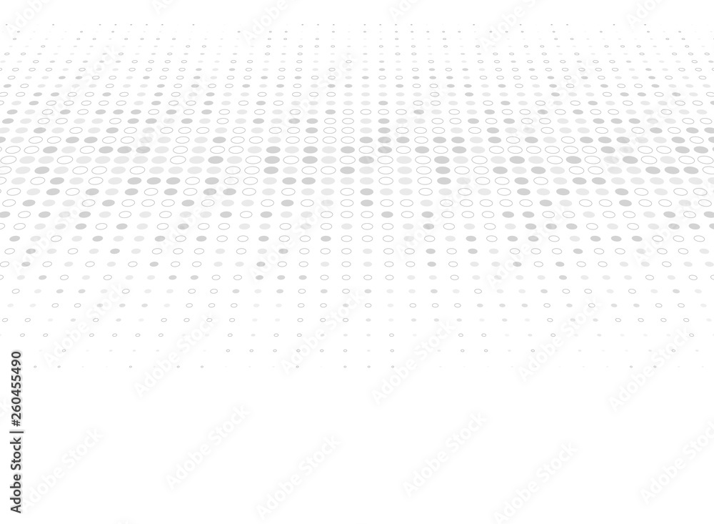 Modern design gray dots halftone pattern decoration on white background. illustration vector eps10